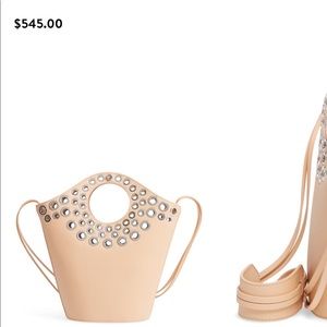 Elizabeth and James leather crossbody shopper